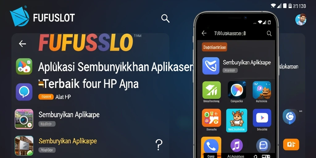 Tampilan antarmuka FUFUSLOT untuk menyembunyikan aplikasi dengan aman.