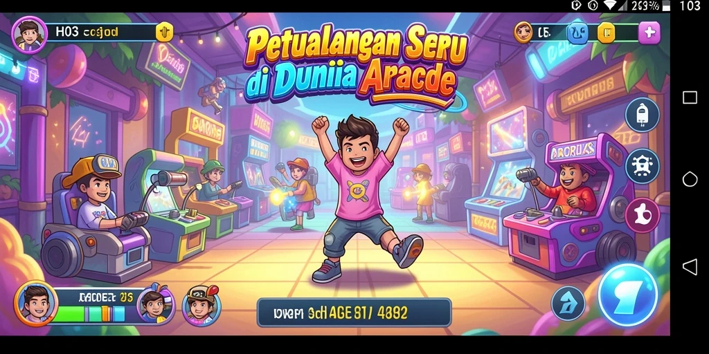 Tampilan antarmuka H03 yang menarik dan penuh warna