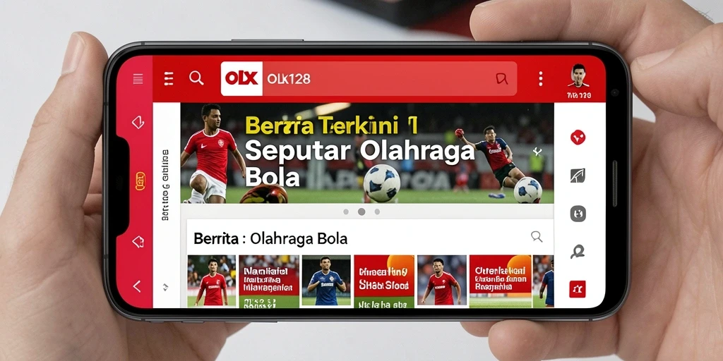 Tampilan antarmuka OLX128 yang informatif dan menarik.