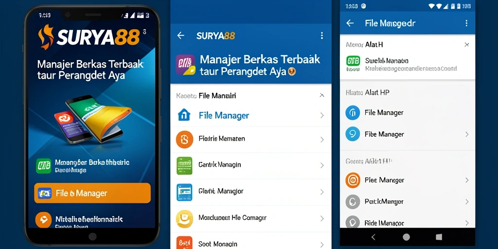 Tampilan antarmuka pengguna SURYA88 yang intuitif dan mudah digunakan.