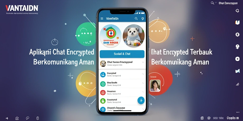Antarmuka VANTAIDN yang sederhana dan fungsional untuk Chat Encrypted.